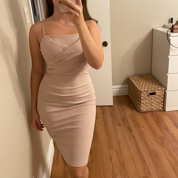 Dynamite Pink Midi Dress - Picture 3 of 4